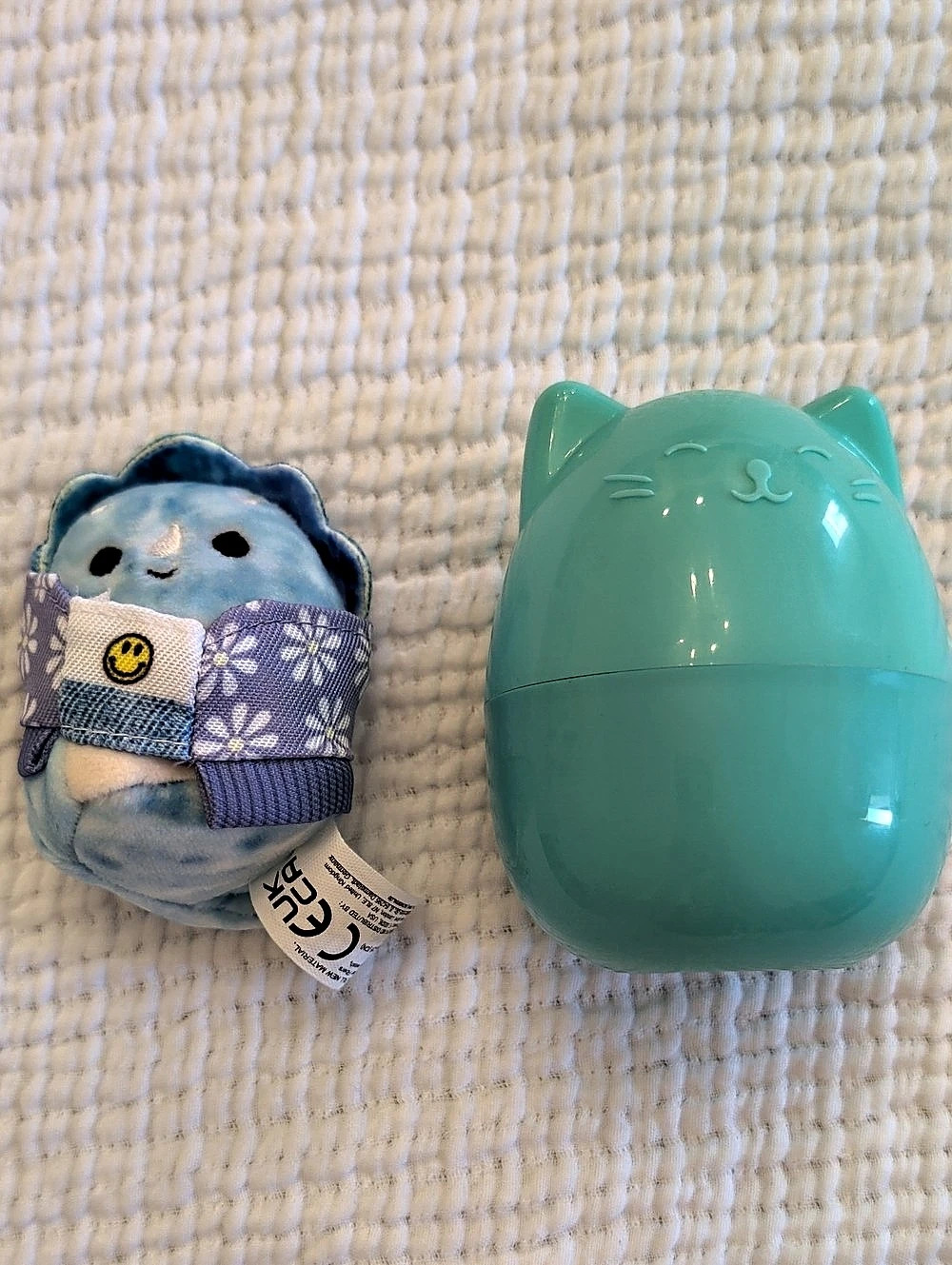 Squishmallows Plush Toy with Floral Outfit Blue & Purple NWT